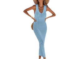Vestido de praia em malha SFUSHOS