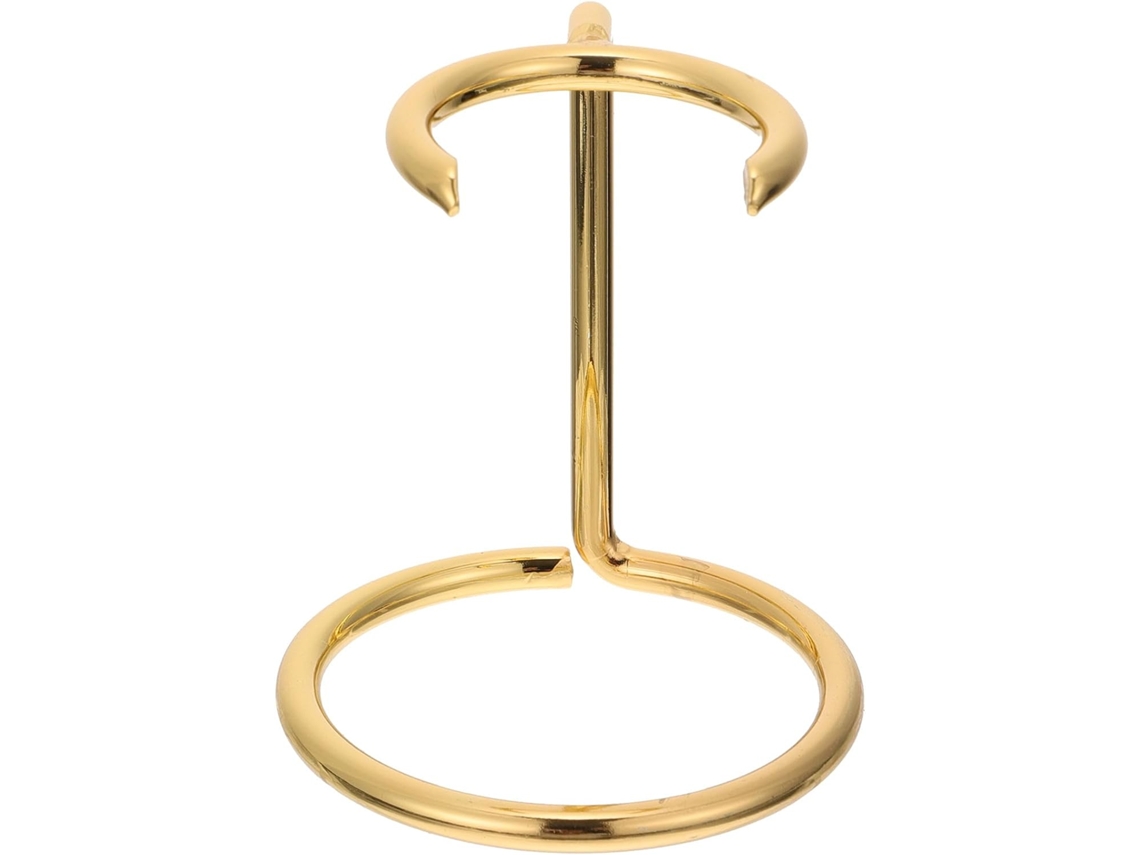 Suporte Para Lâmina De Barbear E Pincel De Barbear Em Metal Dourado