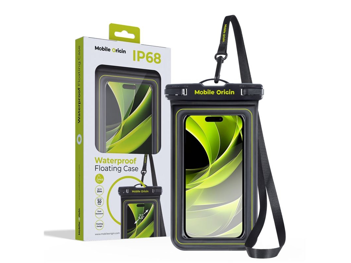 Capa Flutuante À Prova Dágua Mobile Origin Para Celular De 6,5 Polegadas