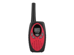 Conjunto De Rádio Intercomunicador Walkie Talkie 22 Canais Bidirecional Com Alcance De Até 3 Km Para Crianças Vermelho Brilvibera