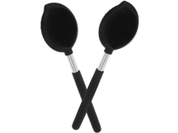 Conjunto De 2 Escovas Esfoliantes Corporais Para Banho E Ducha Com Cabo Longo Cerdas Macias Escovação A Seco Higiene Das