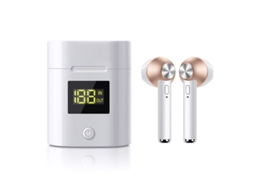 Fones De Ouvido Sem Fio Bluetooth, Bluetooth 5.0, 120 Horas Em Standby, Dourado