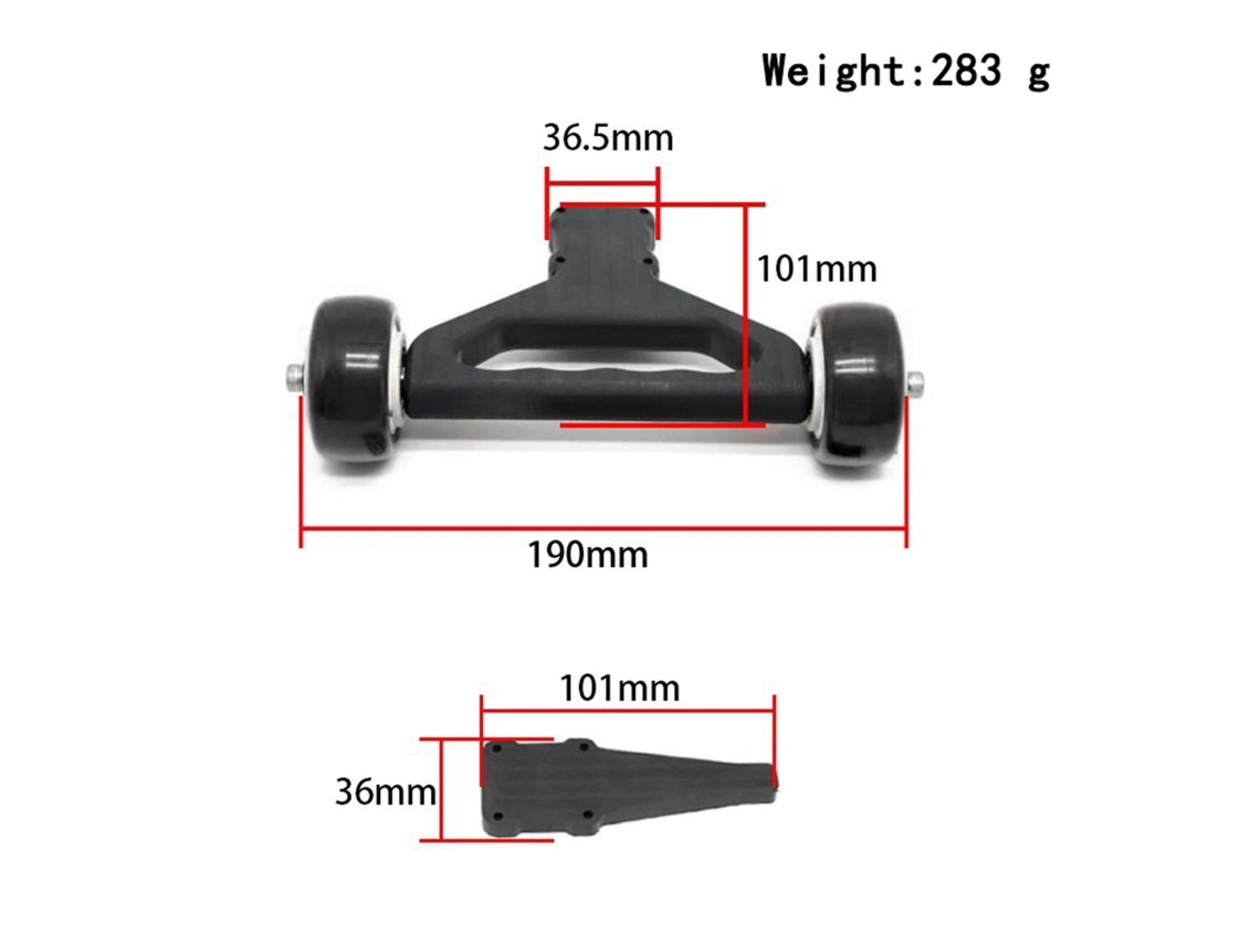 Mali barra de Levanta cabeça com Duas Rodas de Nylon para Substituição no Caminhão de Controle Remoto 1/5 Arrma 8s Kraton/outcast
