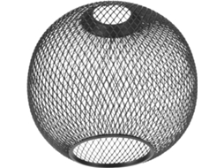 Globo De Ferro Preto Com Design Vazado, Fácil De Instalar, Armazenar E Pendurar, Elegante Para Restaurantes Ou Hotéis.