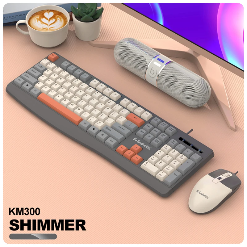Conjunto De Teclado E Mouse Com Fio (usb) (micro Light)