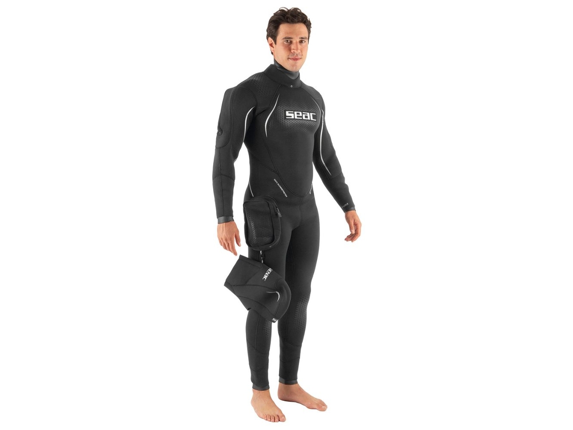 Fato Semi Seco Space 7 Mm Preto Lseacsub
