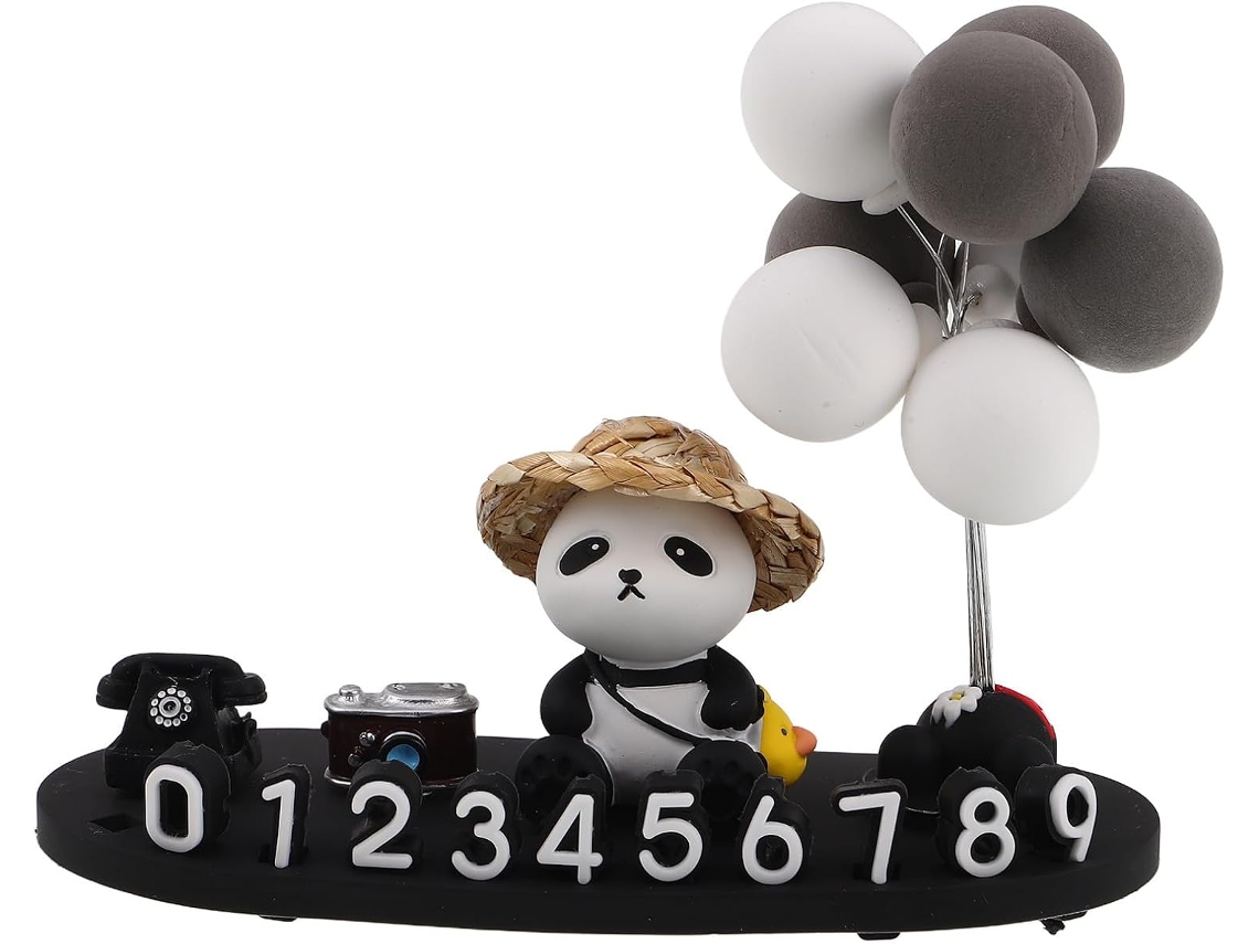 Placa De Celular De Plástico Em Formato De Panda -