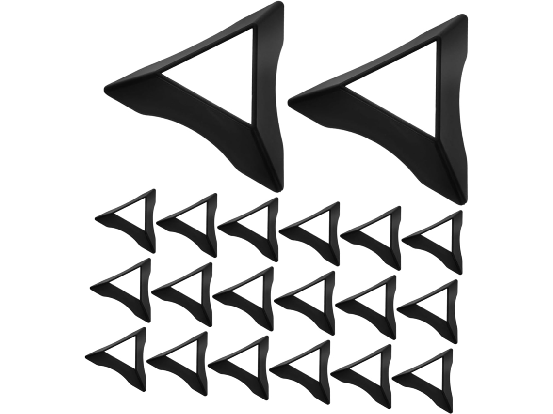 Suporte Triangular Colorido Para Cubos, 20 Peças, Plástico.
