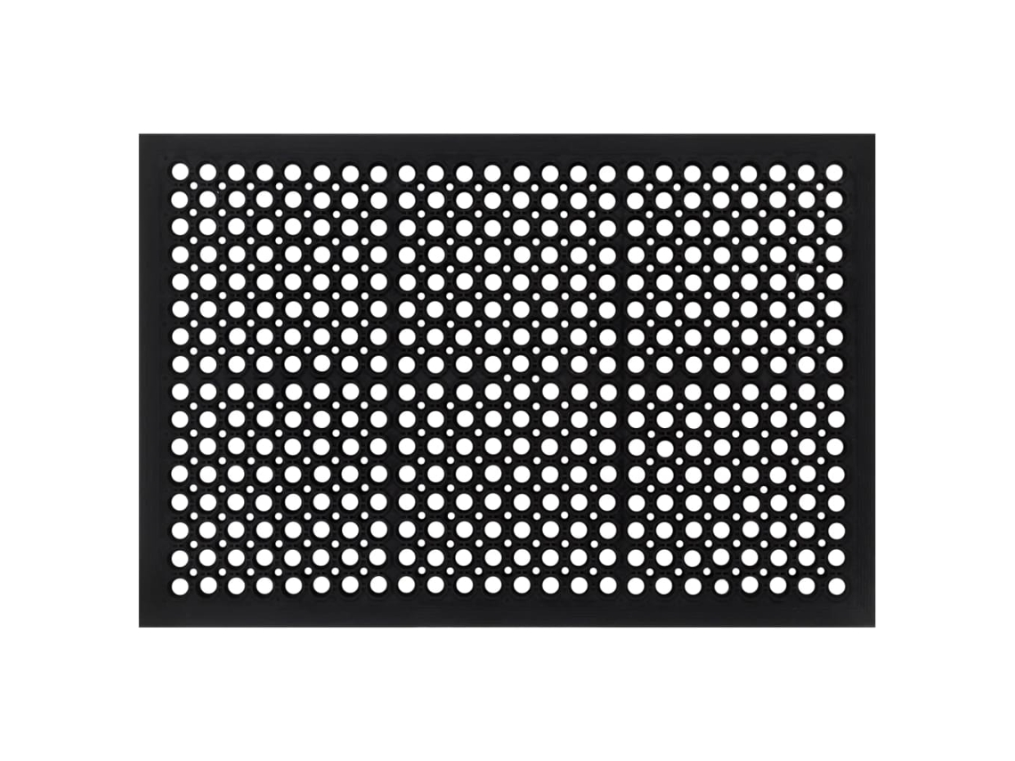 Vidaxl Tapete De Porta Retangular 60x90 Cm Borracha