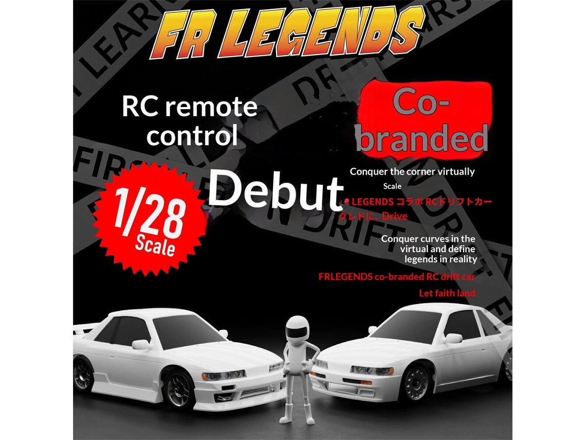 Brancobm Racing Bmhobby Bmrx fld S13 Rtr 1/28 2.4g Rwd Mini Drift Giroscópio Luz Led Tração Traseira Proporcional Brinquedo MDUG