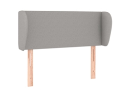 Cabeceira de Cama com Abas Tecido Cinzento Claro MAISON EXCLUSIVE (103x23x78 cm)