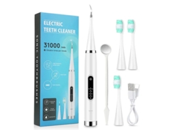 Scanner Dental Elétrico de Vibração Sônica MDUG (branco + 2 Cabeças de Escova)