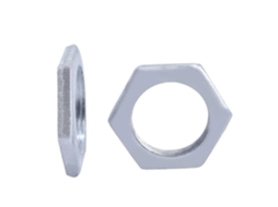 Porca Hexagonal Fina, Ferro Galvanizado, Porcas Ultrafinas, Dente Fino