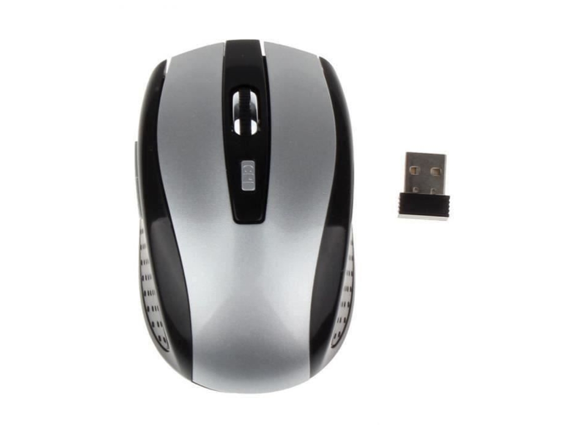 Mouse óptico sem fio portátil 2.4G para computador portátil gamer