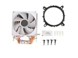 Aetheria cooler de Ar para Cpu 7 Lâminas 6 Calodutos 3 Pinos 22db Compatível com Intel e Amd