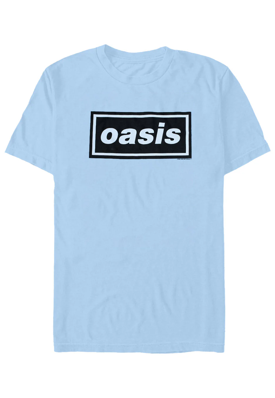 Size:m Rockinstone Oasis - Decca Logo Blue - T-shirt Unisex Adults