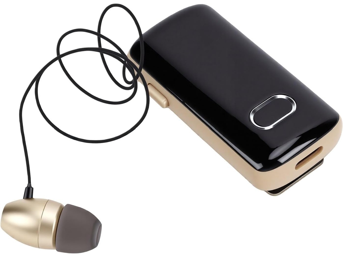 Bewinner Casque Bluetooth 5.4 Com Clipser, Écouteur Sans Fil Rétractable Affichage Numérique De La Batterie,