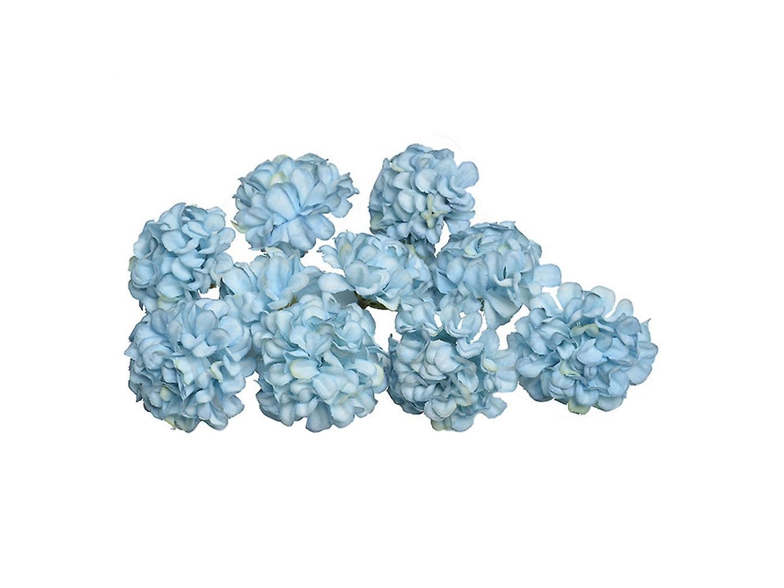 Buquê Florido com 10 Cabeças de Flores Artificiais de Hortênsia Acessórios Diy para Decoração de Casa AQUAFORGE