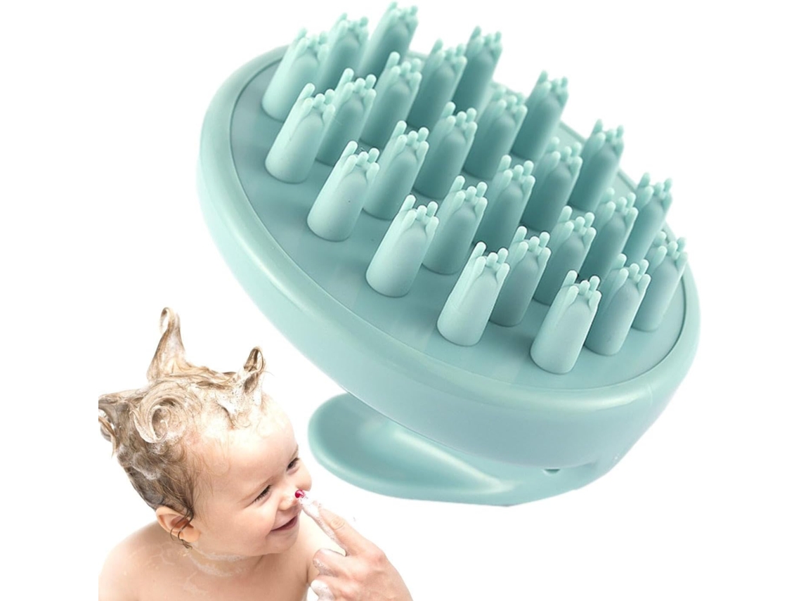 Escova De Shampoo Para O Couro Cabeludo, Escova De Cabelo Silicone Macio, Escova Ergonômica Para Cabelos Molhados E
