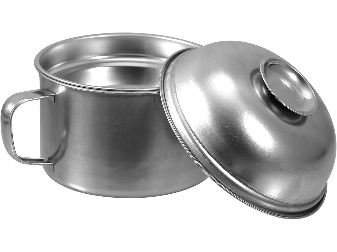 Marmita Bento Grande De Aço Inoxidável Com Dupla Camada, Tampa E Alça, Capacidade De 2650ml, Ideal Para Levar A Escola