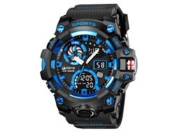 Relógio Esportivo Masculino MDUG com cronógrafo, despertador luminoso, pulseira para estudantes (LxAxP cm)