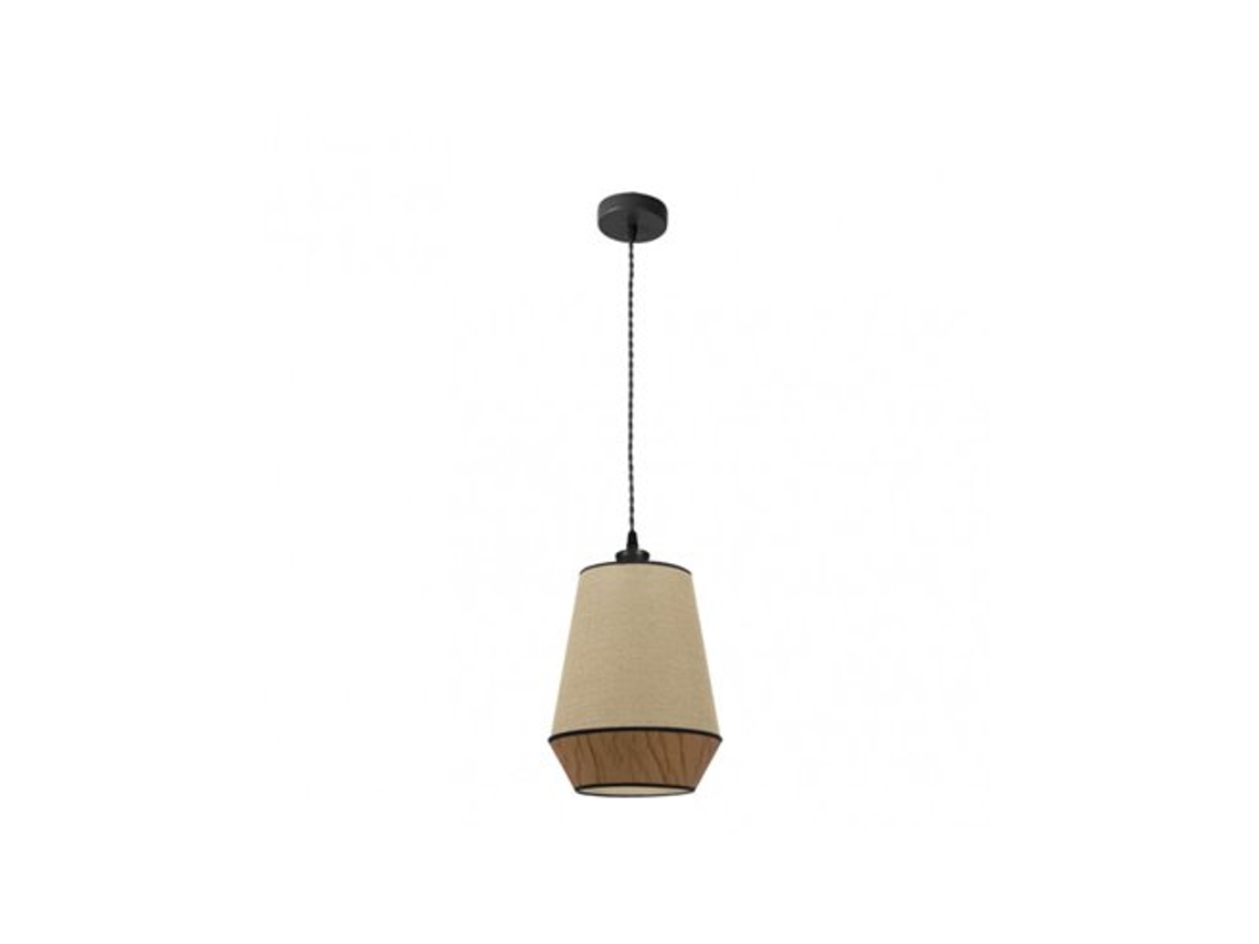 Pingente Sino 1xe27 Saco/marrom Regx30x30 Cm Fabrilamp