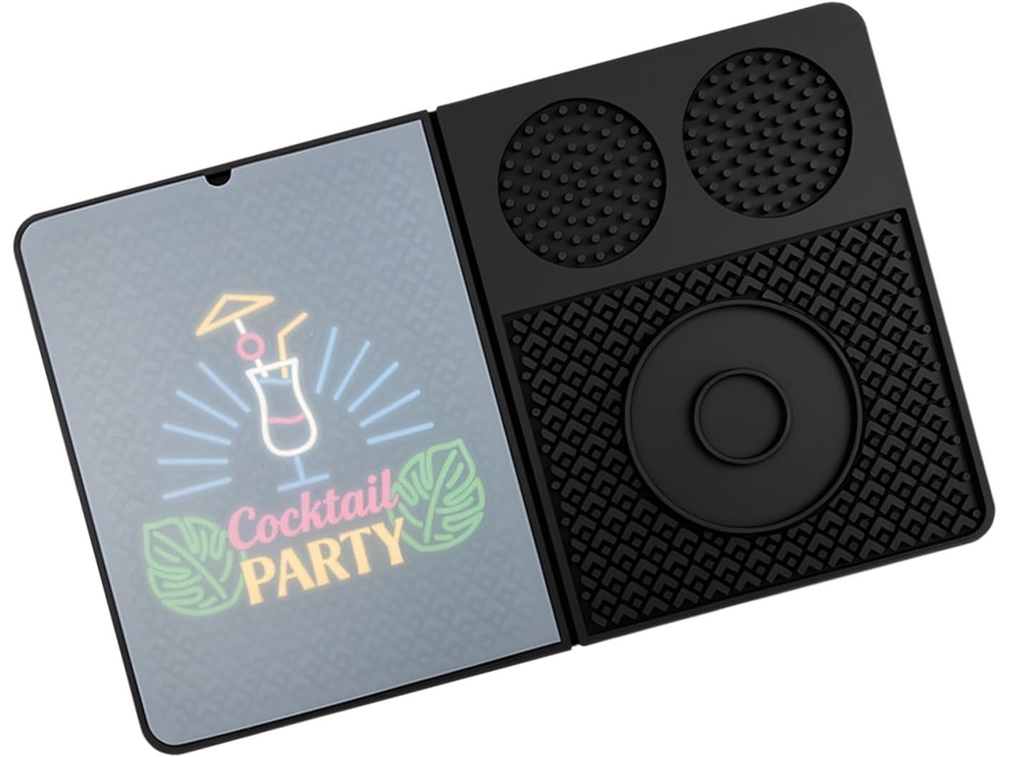 Tapete De Silicone Premium Para Bebidas Com Base Segura, Ideal Para Uso Profissional E Doméstico Durável,