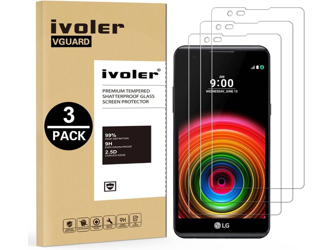 3x Película Vidro Temperado LG X Power HONGWE.