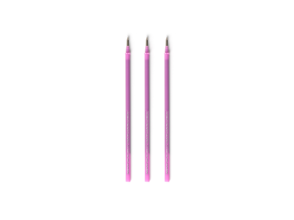 Conjunto 3 Recargas Lilás Caneta Apagar