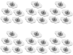 Conjunto de 30 Tachinhas em Formato Nuvem Creme para Fotos e Anotações, Espaços Educacionais e Mesas