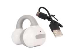 Fone De Ouvido Sem Fio Clip On Bluetooth 5.3 Estéreo De Ouvido Aberto Para Negócios Cinza