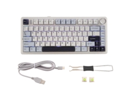 Teclado Mecânico Aula F75 80 Hot Swap Teclado Sem Fio Bluetooth Pbt Teclado Para Jogos Sem Fio Aquaforge