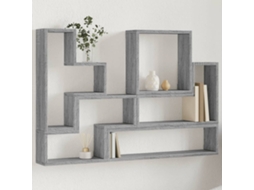 Vidaxl Estante 96x12x64 Cm Derivados De Madeira Cinzento Sonoma