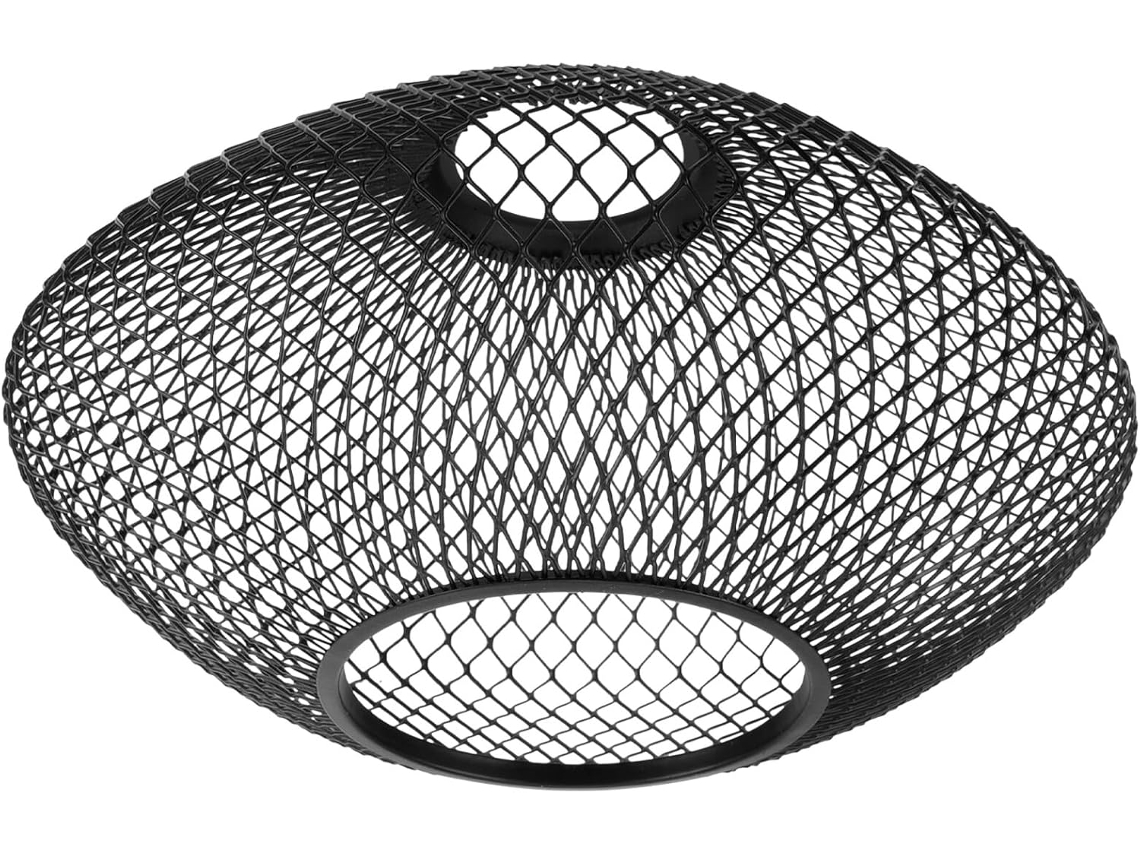 Lâmpada Vintage de Metal Preto 20x11cm SFUSHOS