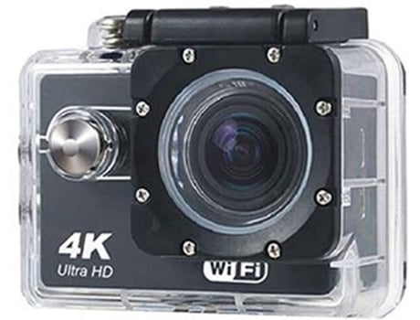 Action Cam KLACK 4K Preto (4K Ultra HD - Wi-Fi)