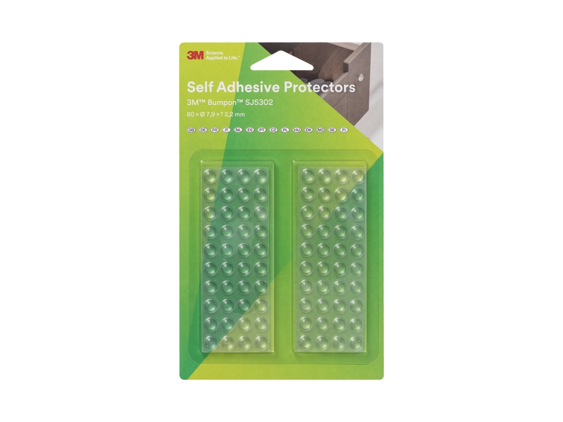 Pacote Mini de Elásticos 3m Command Bumpon com 80 Unidades BRILVIBERA
