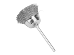 10 Pincéis De Polimento De Aço Com Cabeça Profunda Do Tipo Copo (3*25mm)