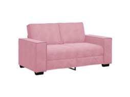 2-seater Sofa, 2-seater Sofas Vidaxl Cor-de-rosa Veludo (n/a)