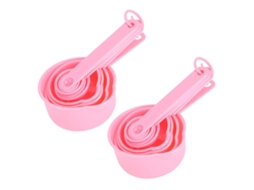 Conjunto de Colheres Medidoras LAXISCREED Rosa Cozinha Diy