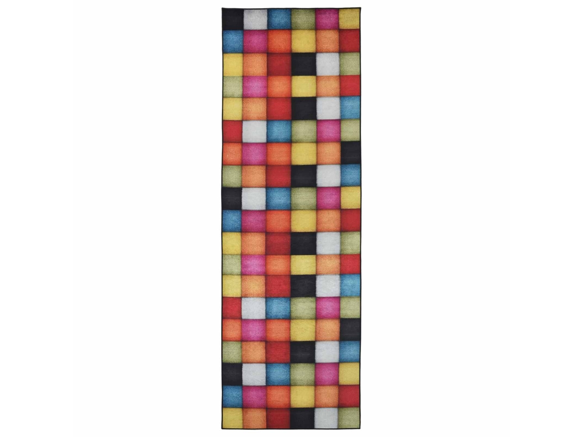 Conjunto 1 Passadeira Vidaxl Multicolorido Veludo (100 X 250 Cm)