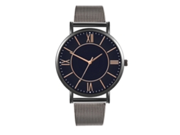 Reloj De Moda Para Parejas Con Correa De Malla Dial Redondo Cuarzo Unisex