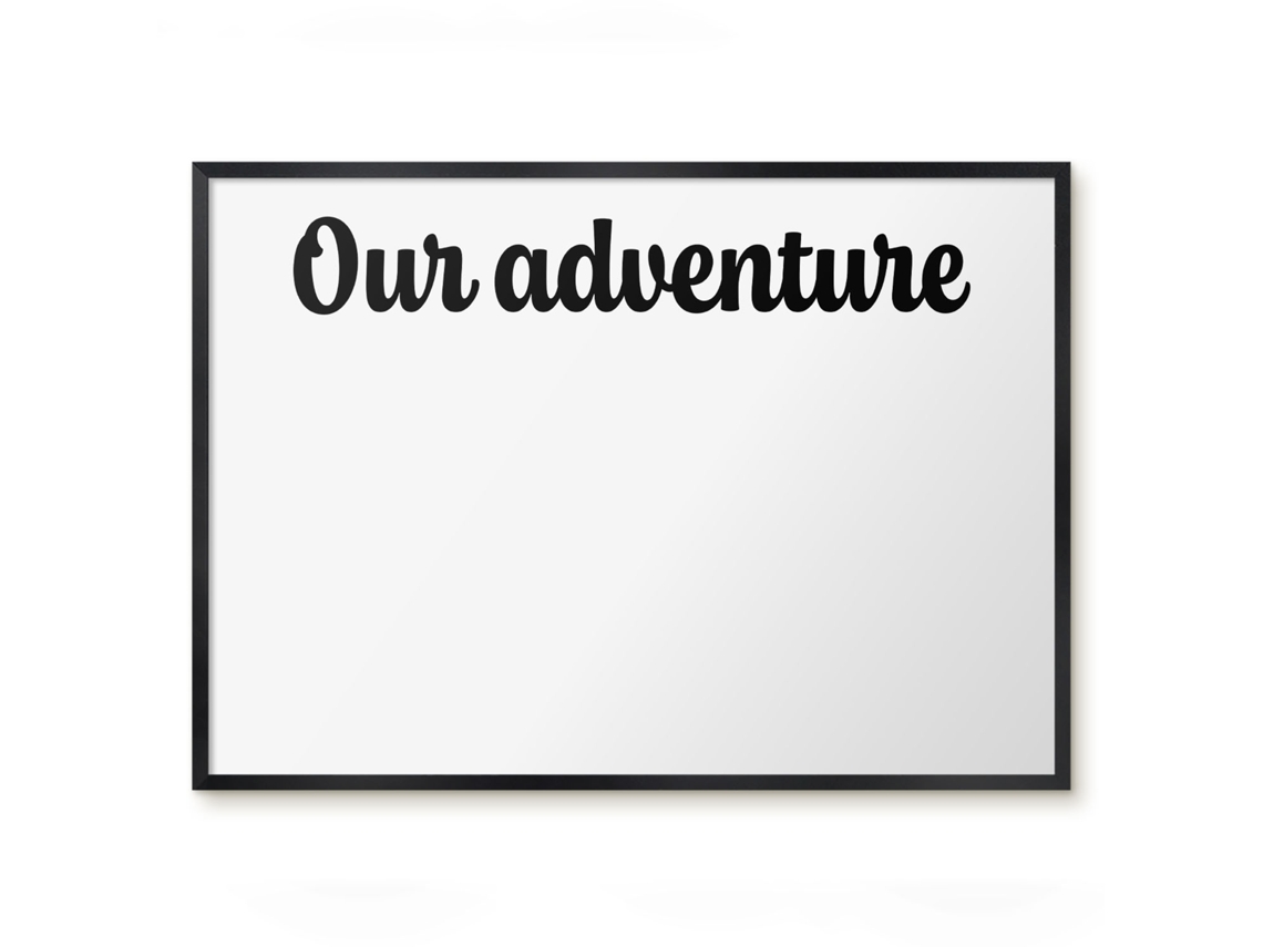 Quadro magnético de parede Nossa aventura para o quarto Espelharte (70x50 cm)