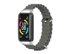 Pulseira Mijobs Cs Marine De Silicone Respirável Para Huawei Band 6 / Honor Band 6
