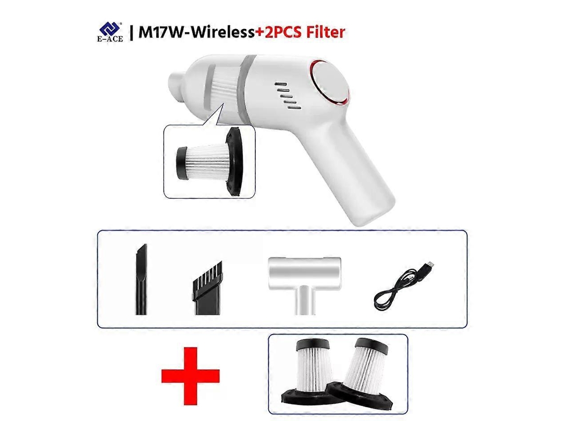 Aspirador De Pó Portátil E Ace M17 Para Carro, Alta Potência, 9500pa, Sem Fio, Para Limpeza De Carpetes E Pisos Molhados E Secos, Aquaforge