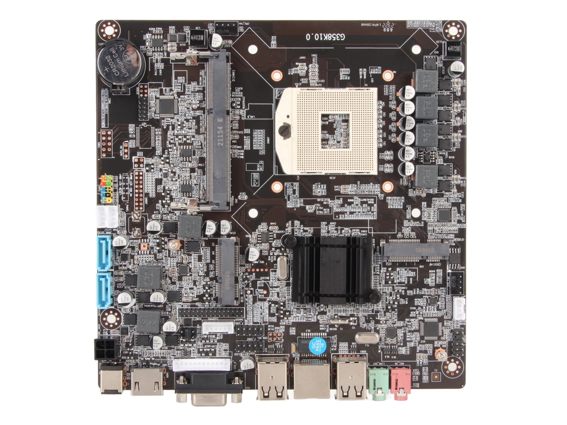 Placa-mãe Mini Itx Hm65 Lga 988 Ddr3 Para Pc Gamer Intel I3 I5 I7