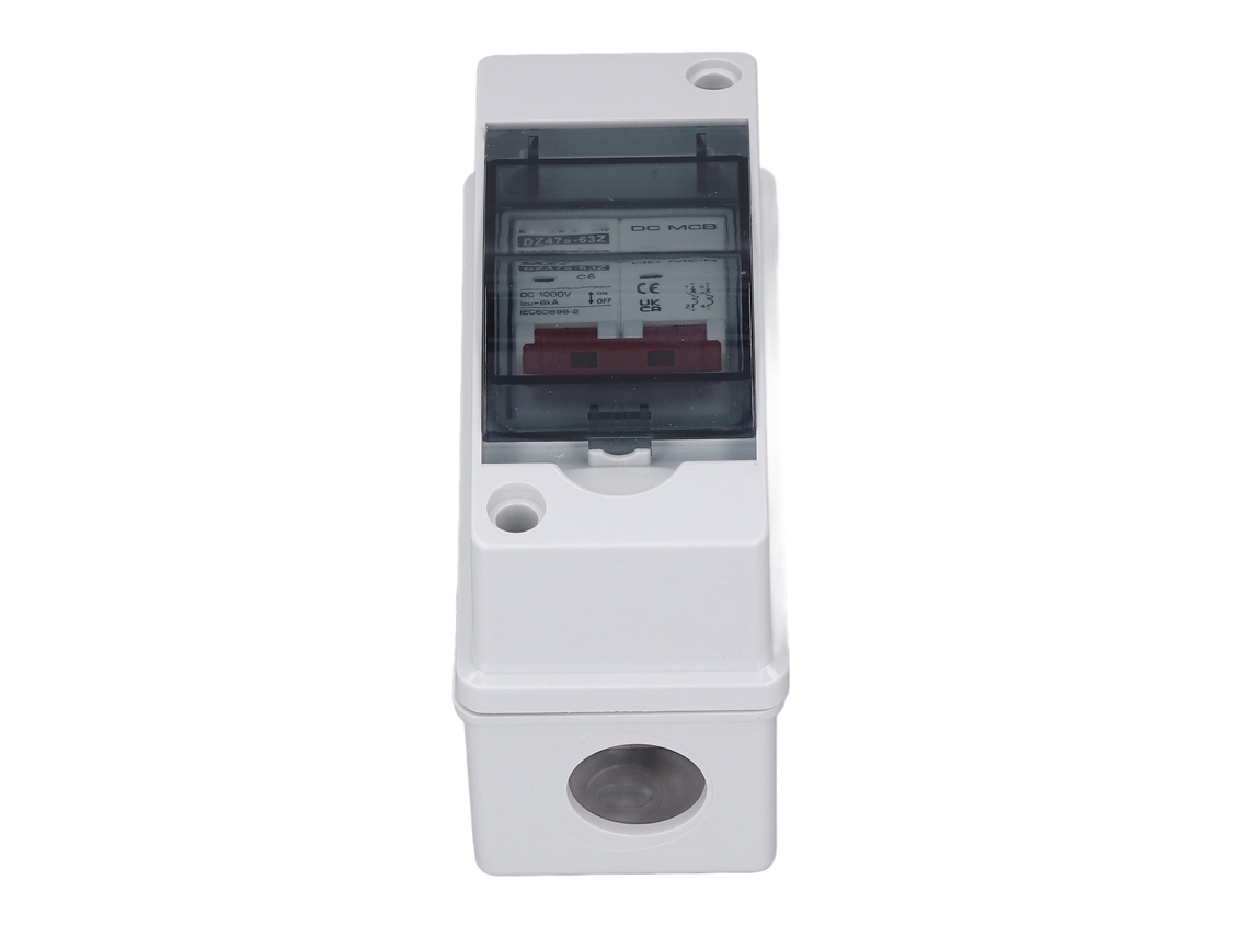 Laxiscreed Disjuntor 2p 1000v Dc 6a Ip65 À Prova De Água