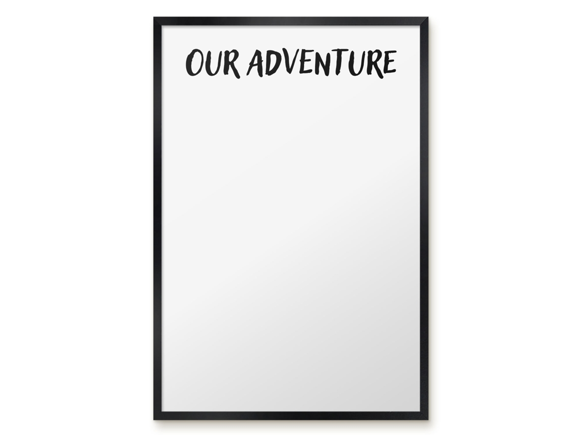 Quadro de parede magnético Nossa aventura para o escritório Espelharte (40x60 cm)