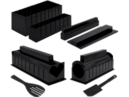 Kit Para Preparar Sushi Com 10 Moldes De Arroz Fazer Rolinhos(faça Você Mesmo)
