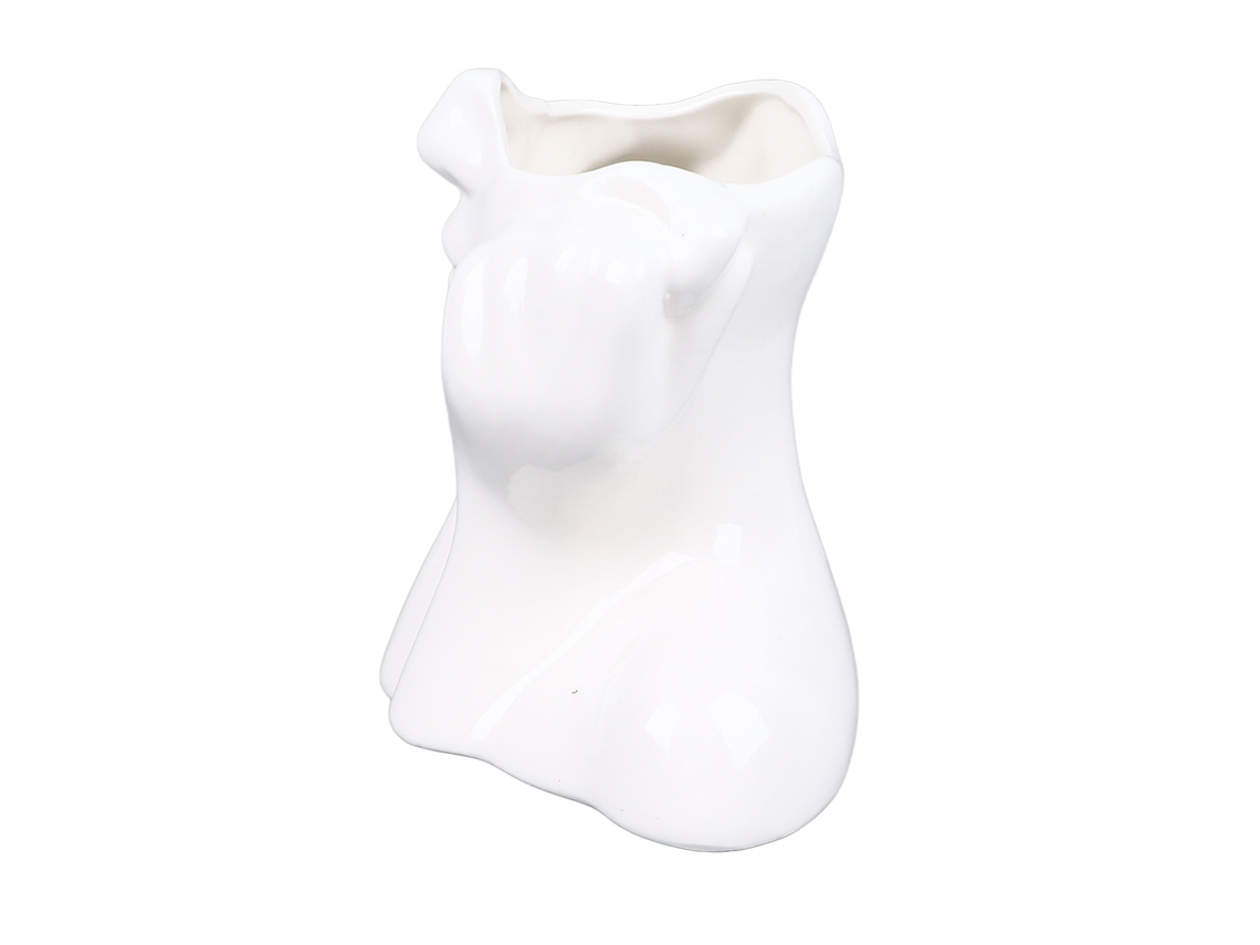 White Human Body Vase Ornament (bashful Style, Soft Outfit Decoration) Eoocoo