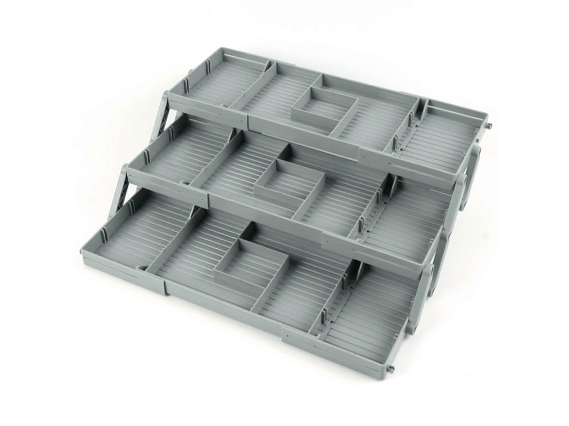 Organizador De Gaveta Dobrável De 2 Níveis Para Joias, Talheres, Cosméticos E Armazenamento De Joias. Olysi Shop